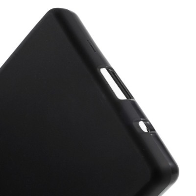 Sony Xperia Z5 Compact kieto silikono TPU juodas dėklas - nugarėlė / Priedai.lt