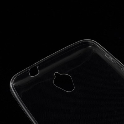 Asus Zenfone C 4.5 (ZC451CG) skaidrus (permatomas) kieto silikono TPU ploniausias pasaulyje dėklas / Priedai.lt