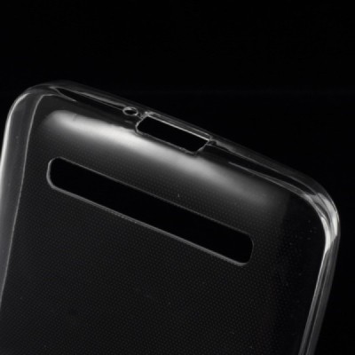 Asus Zenfone C 4.5 (ZC451CG) skaidrus (permatomas) kieto silikono TPU ploniausias pasaulyje dėklas / Priedai.lt
