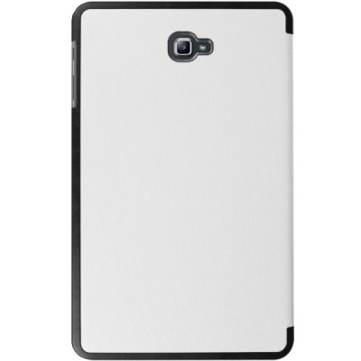 Samsung Galaxy Tab A 10.1 2016 (T580, T585) atverčiamas baltas odinis dėklas - knygutė / Priedai.lt