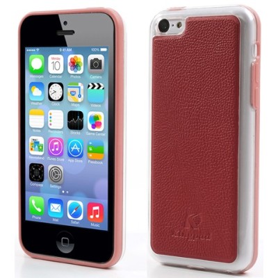 „Kingpad“ raudonos odos su tvirto plastiko kraštais Apple iPhone 5C dėklas (dėkliukas) / Priedai.lt
