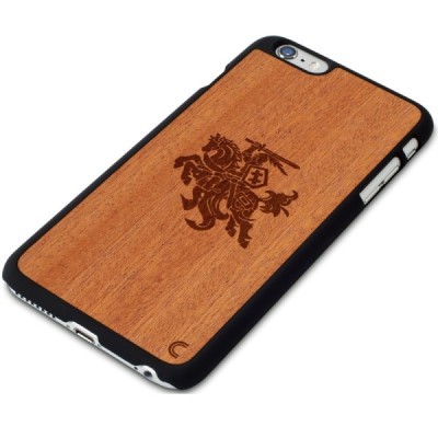 Apple iPhone 6 Plus (6s Plus) „Crafted Cover“ Vytis natūralaus medžio dėklas (šviesus medis) / Priedai.lt
