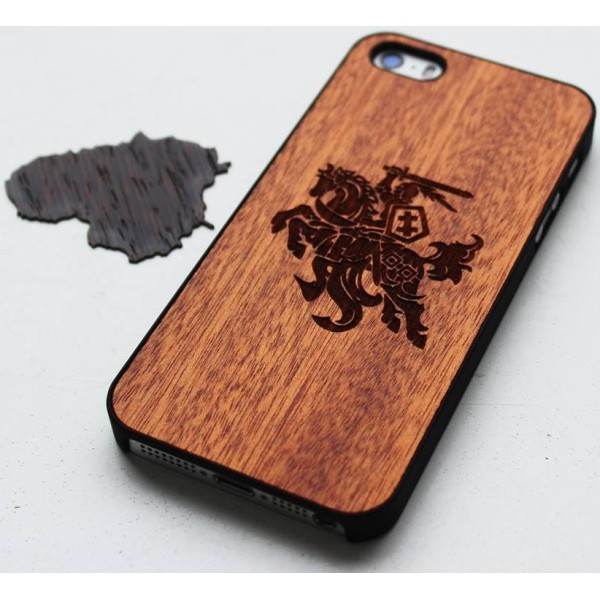 „Crafted Cover“ looduslik puit kaaned - Vytis (iPhone 5 / 5S / SE 2016)