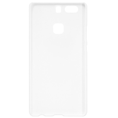 Huawei P9 Plus Nillkin Frosted Shield baltas plastikinis dėklas + apsauginė ekrano plėvelė / Priedai.lt