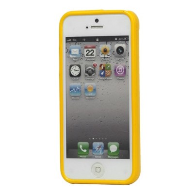 „Mercury“ Color kieto silikono (TPU) geltonas Apple iPhone SE (5, 5s) dėklas (dėkliukas) / Priedai.lt