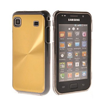 Plastikinis auksinis Samsung Galaxy S i9000 dėklas (dėkliukas) / Priedai.lt