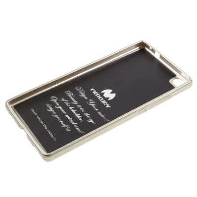 Huawei P8 auksinis Mercury kieto silikono (TPU) dėklas - nugarėlė / Priedai.lt