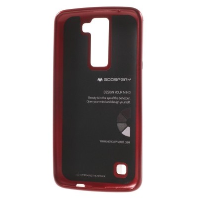 LG K8 raudonas Mercury kieto silikono (TPU) dėklas - nugarėlė / Priedai.lt