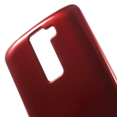 LG K8 raudonas Mercury kieto silikono (TPU) dėklas - nugarėlė / Priedai.lt