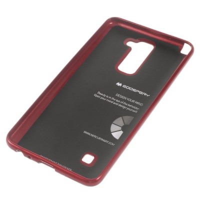 LG Stylus 2 (K520) Mercury raudonas kieto silikono tpu dėklas - nugarėlė / Priedai.lt