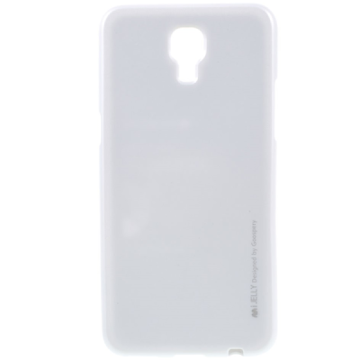 LG X-Screen (K500N) sidabrinis Mercury kieto silikono (TPU) dėklas - nugarėlė / Priedai.lt