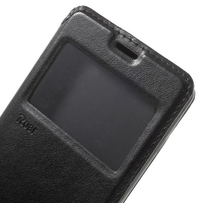Roar Noble atverčiamas Sony Xperia XA juodas odinis dėklas / Priedai.lt