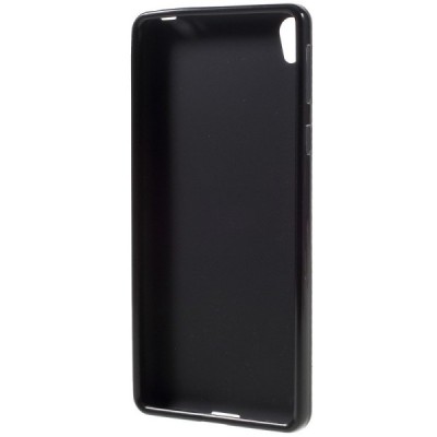 Sony Xperia E5 (Sony Xperia E5 Dual) kieto silikono TPU juodas dėklas - nugarėlė / Priedai.lt