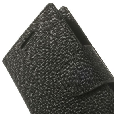 LG G2 mini (D620, D618) Mercury juodas atverčiamas dėklas - piniginė / Priedai.lt