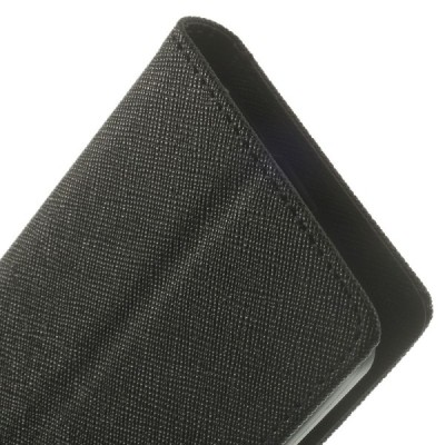 LG G2 mini (D620, D618) Mercury juodas atverčiamas dėklas - piniginė / Priedai.lt