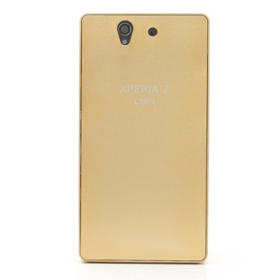 Sony Xperia Z auksinis aliuminio dėklas / Priedai.lt
