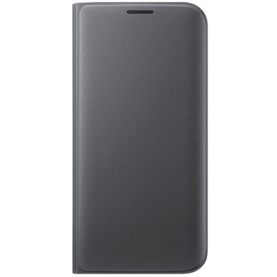 Samsung Galaxy S7 Edge (G935) originalus Flip Wallet Cover atverčiamas juodas odinis dėklas - piniginė / Priedai.lt