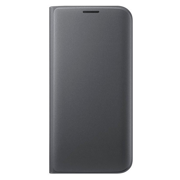 „Samsung“ Flip Wallet Cover tahke kaaned - must (Galaxy S7 Edge)