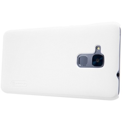 Huawei Honor 5c (Honor 7 Lite)  Nillkin Frosted Shield baltas plastikinis dėklas + apsauginė ekrano plėvelė / Priedai.lt