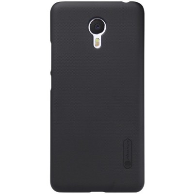 Meizu m3 note Nillkin Frosted Shield juodas plastikinis dėklas + apsauginė ekrano plėvelė / Priedai.lt