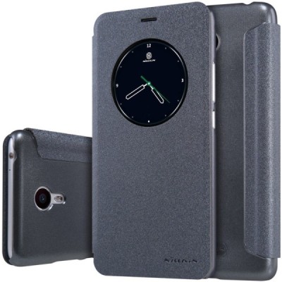 Meizu m3 note pilkas odinis atverčiamas Nillkin Sparkle dėklas / Priedai.lt