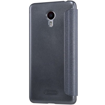 Meizu m3 note pilkas odinis atverčiamas Nillkin Sparkle dėklas / Priedai.lt