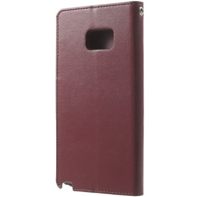 Mercury Sonata atverčiamas Samsung Galaxy Note 7 (N930) bordo odinis dėklas - piniginė / Priedai.lt