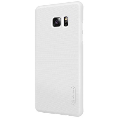 Nillkin Frosted Shield Samsung Galaxy Note 7 (N930) baltas plastikinis dėklas + apsauginė ekrano plėvelė / Priedai.lt