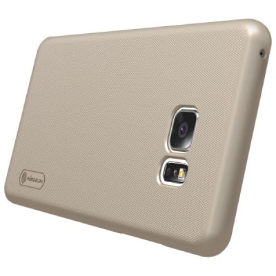 Nillkin Frosted Shield Samsung Galaxy Note 7 (N930) auksinis plastikinis dėklas + apsauginė ekrano plėvelė / Priedai.lt
