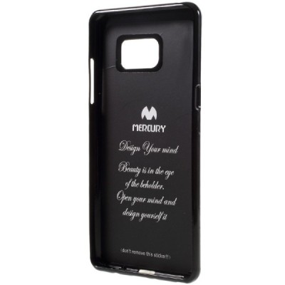 Samsung Galaxy Note 7 (N930) Mercury juodas kieto silikono tpu dėklas - nugarėlė / Priedai.lt