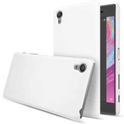 Nillkin Frosted Shield Sony Xperia X (F5121, F5122) baltas plastikinis dėklas + apsauginė ekrano plėvelė / Priedai.lt