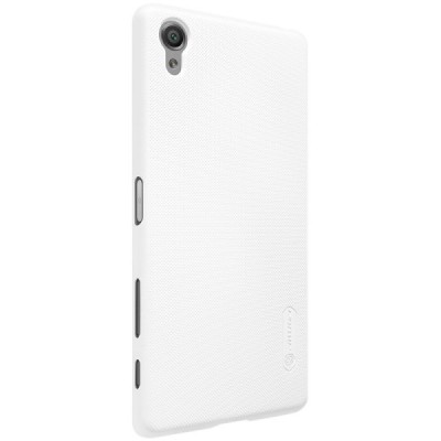 Nillkin Frosted Shield Sony Xperia X (F5121, F5122) baltas plastikinis dėklas + apsauginė ekrano plėvelė / Priedai.lt