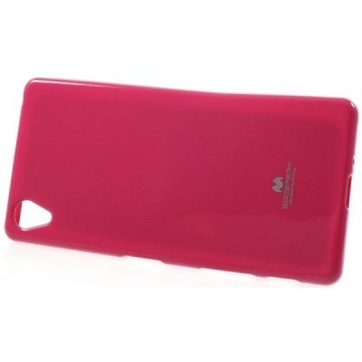 Sony Xperia X (F5121, F5122) Mercury tamsiai rožinis kieto silikono tpu dėklas - nugarėlė / Priedai.lt