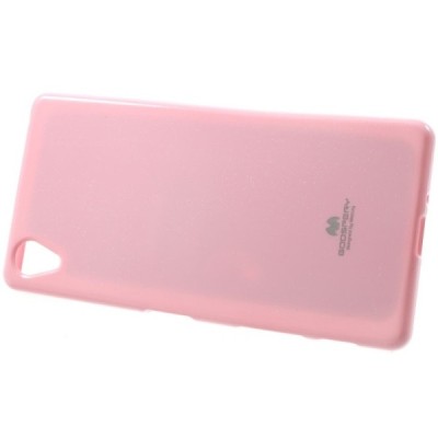 Sony Xperia X (F5121, F5122) Mercury šviesiai rožinis kieto silikono tpu dėklas - nugarėlė / Priedai.lt