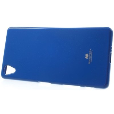 Sony Xperia X (F5121, F5122) Mercury tamsiai mėlynas kieto silikono tpu dėklas - nugarėlė / Priedai.lt