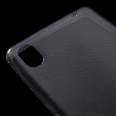Sony Xperia X (F5121, F5122) skaidrus (permatomas) silikoninis TPU ploniausias pasaulyje pilkas dėklas / Priedai.lt