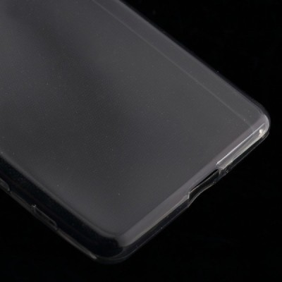 Sony Xperia X (F5121, F5122) skaidrus (permatomas) silikoninis TPU ploniausias pasaulyje pilkas dėklas / Priedai.lt