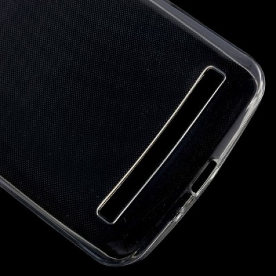 Huawei Y3 II (Huawei Y3 2) skaidrus (permatomas) kieto silikono TPU ploniausias pasaulyje bespalvis dėklas / Priedai.lt