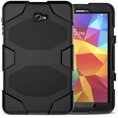 Samsung Galaxy Tab A 10.1 2016 (T580, T585) sustiprintos apsaugos dėklas - juodas - nugarėlė / Priedai.lt