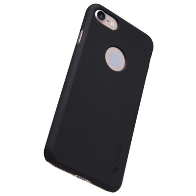Nillkin Frosted Shield Apple iPhone 7 (iPhone 8) juodas plastikinis dėklas / Priedai.lt