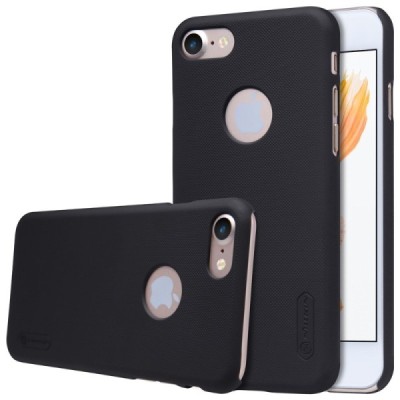 Nillkin Frosted Shield Apple iPhone 7 (iPhone 8) juodas plastikinis dėklas / Priedai.lt
