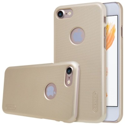 Nillkin Frosted Shield Apple iPhone 7 (iPhone 8) auksinis plastikinis dėklas | Priedai.lt