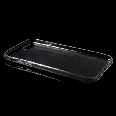 Apple iPhone 7 (iPhone 8) skaidrus (permatomas) kieto silikono TPU ploniausias pasaulyje bespalvis dėklas - nugarėlė / Priedai.l