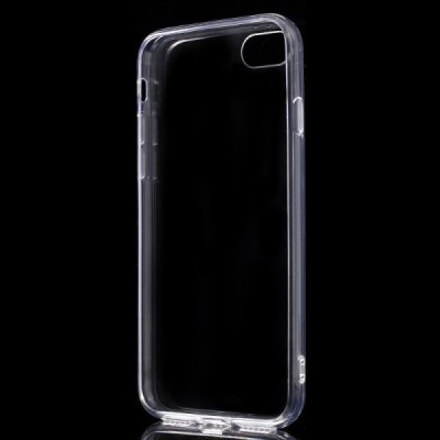 Apple iPhone 7 (iPhone 8) skaidrus (permatomas) akrilinis kieto silikono TPU plonas (akrilo) dėklas - nugarėlė / Priedai.lt