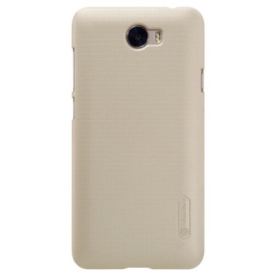 Nillkin Frosted Shield Huawei Y5 II 2 auksinis plastikinis dėklas + apsauginė ekrano plėvelė / Priedai.lt