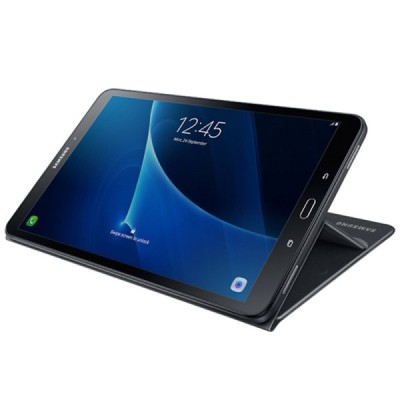 Originalus Samsung Galaxy Tab A 10,1 2016 (T585, T580) Book Cover EF-BT580 atverčiamas juodas odinis dėklas / Priedai.lt