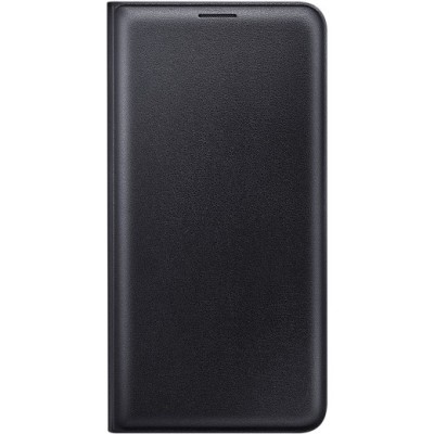 Samsung Galaxy J7 2016 (J710) originalus Flip Wallet Cover EF-WJ710 atverčiamas juodas odinis dėklas - piniginė / Priedai.lt