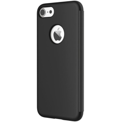 Apple iPhone 7 (iPhone 8) „Rock“ Dr V atverčiamas juodas dėklas - knygutė / Priedai.lt