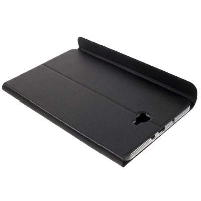 Samsung Galaxy Tab A 10,1 2016 (T580, T585) Smart Case atverčiamas juodas odinis dėklas - knygutė / Priedai.lt