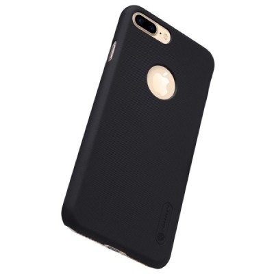 Nillkin Frosted Shield Apple iPhone 7 Plus (iPhone 8 Plus) juodas plastikinis dėklas / Priedai.lt